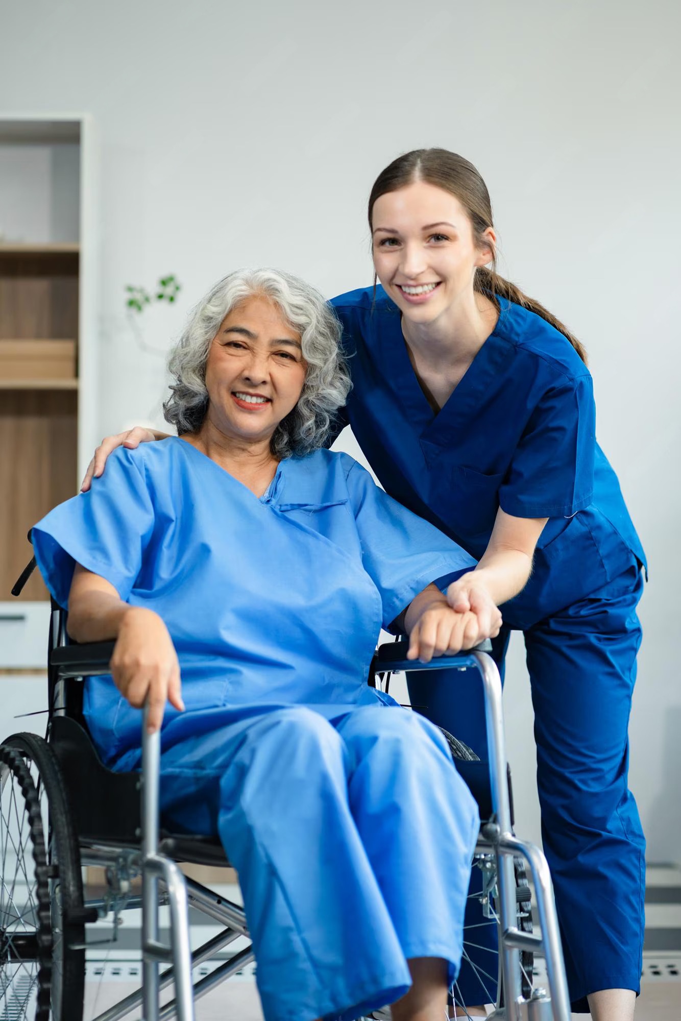 Healthcare professionals caring for patient